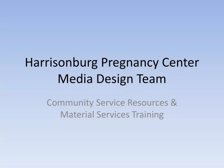 harrisonburg pregnancy center media design team