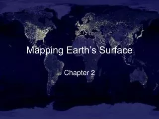 Mapping Earth’s Surface