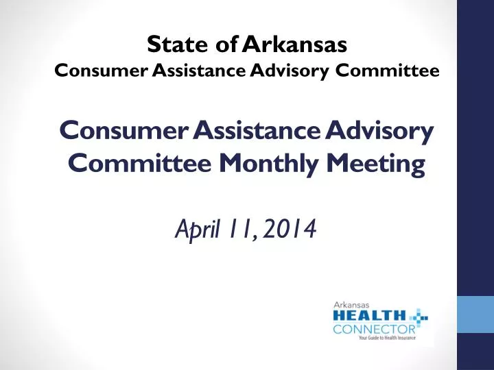 consumer assistance advisory committee monthly meeting april 11 2014