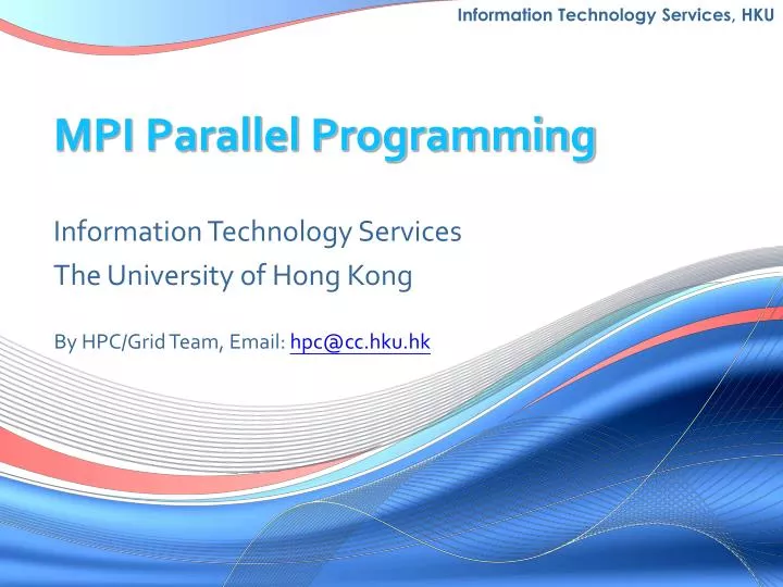 mpi parallel programming