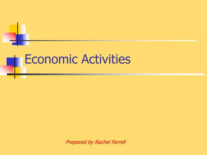 economic activities