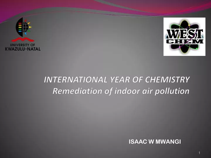 international year of chemistry remediation of indoor air pollution