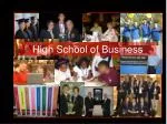 High School of Business - slide 1