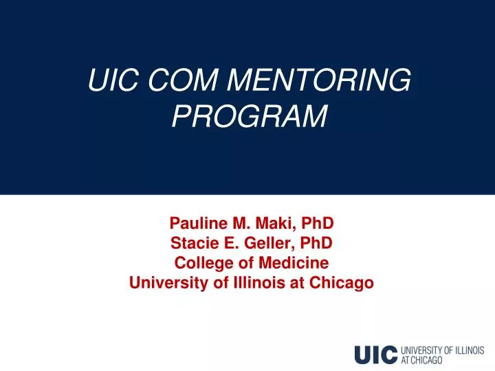 uic com mentoring program