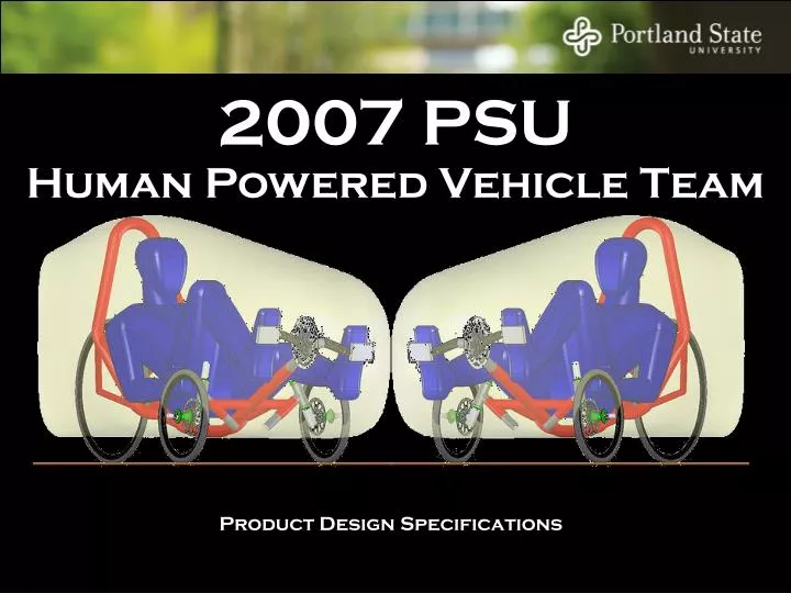 2007 psu human powered vehicle team