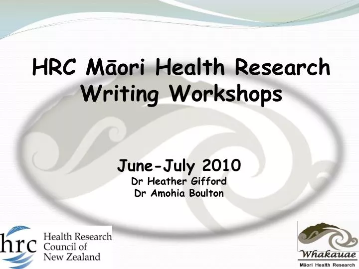 hrc m ori health research writing workshops
