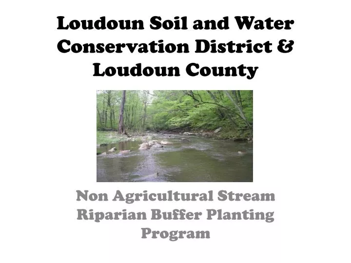 loudoun soil and water conservation district loudoun county