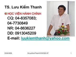 ts l u ki m thanh