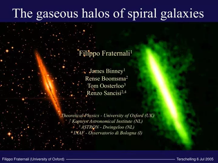 the gaseous halos of spiral galaxies