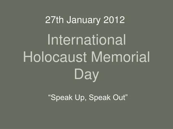 international holocaust memorial day