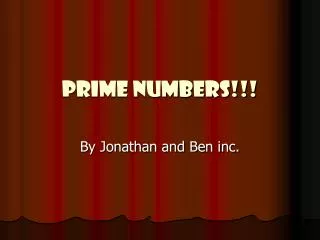 Prime numbers!!!
