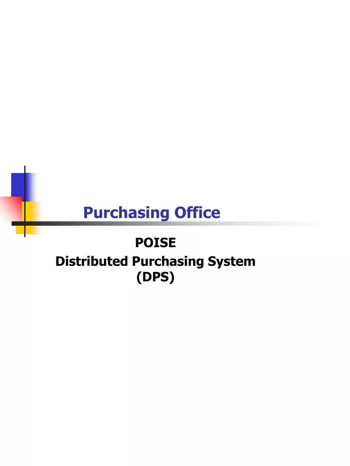 purchasing office
