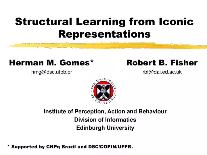structural learning from iconic representations