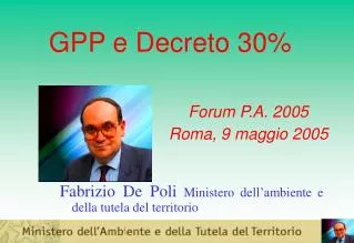 gpp e decreto 30