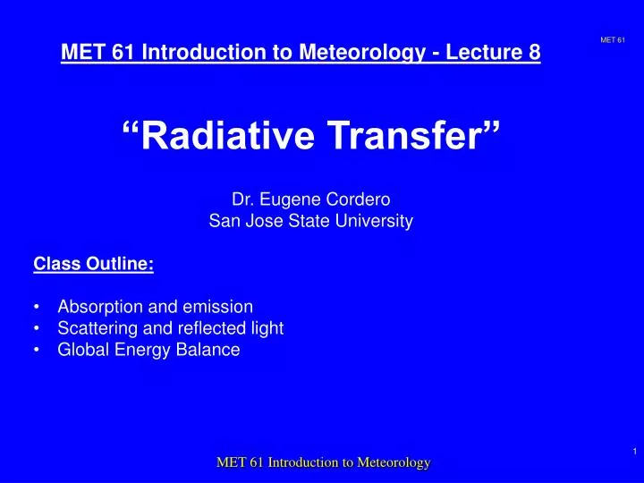 met 61 introduction to meteorology lecture 8