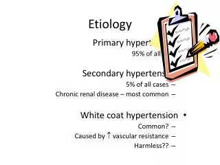 etiology