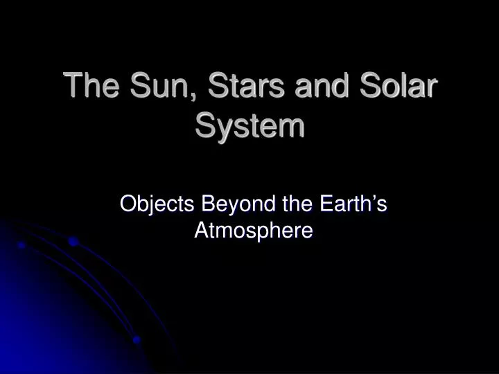 the sun stars and solar system