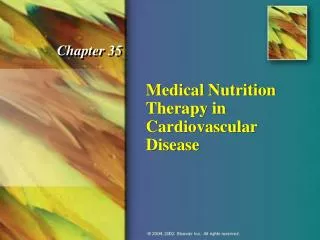 Medical Nutrition Therapy in Cardiovascular Disease