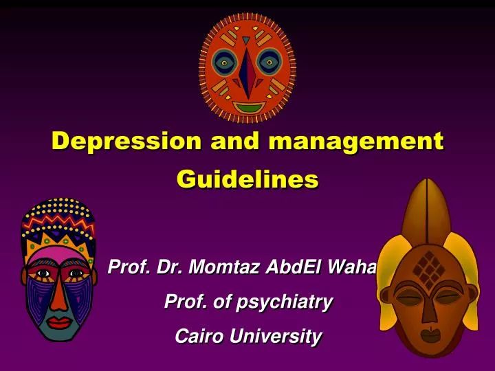 depression and management guidelines