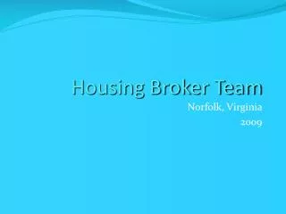 Housing Broker Team