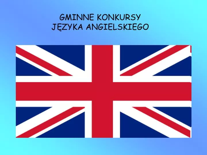 gminne konkursy j zyka angielskiego