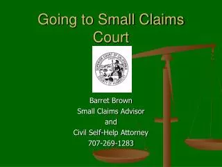 Going to Small Claims Court