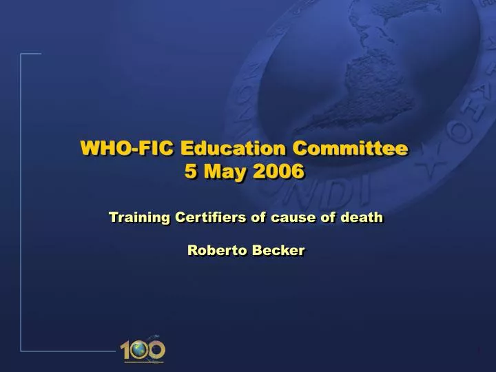 who fic education committee 5 may 2006