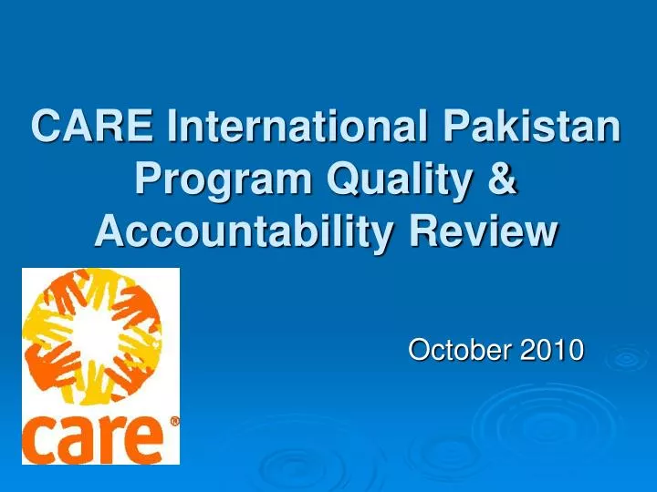 care international pakistan program quality accountability review
