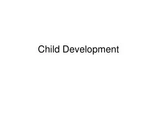 child development