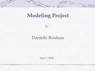Modeling Project