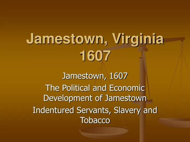 jamestown virginia 1607
