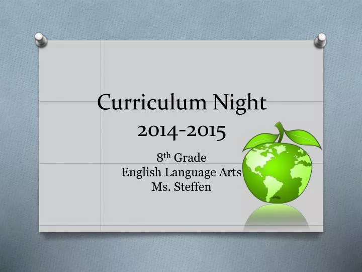 curriculum night 2014 2015