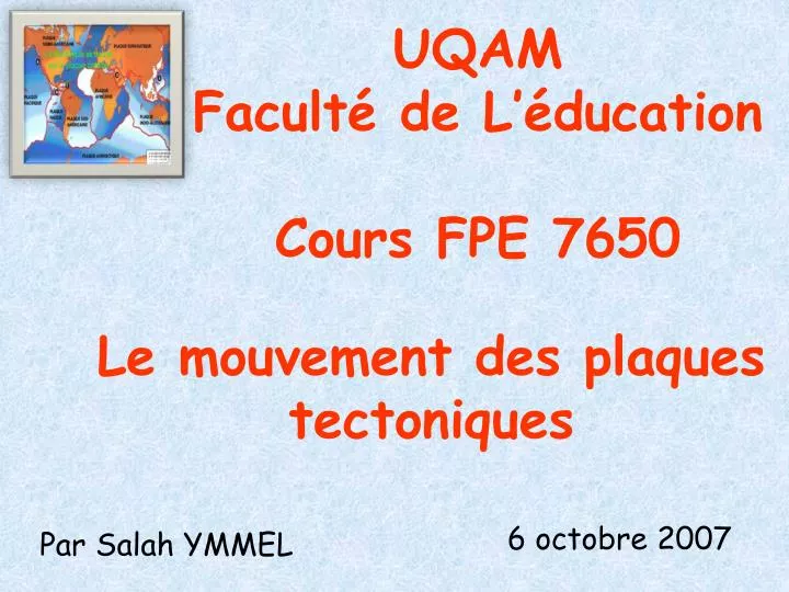 uqam facult de l ducation cours fpe 7650