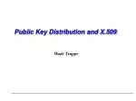Public Key Distribution and X.509 - slide 1