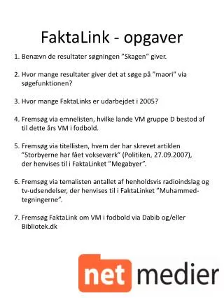 faktalink opgaver