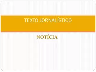 texto jornal stico