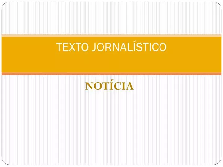 texto jornal stico