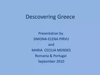 Descovering Greece