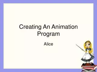 Creating An Animation Program