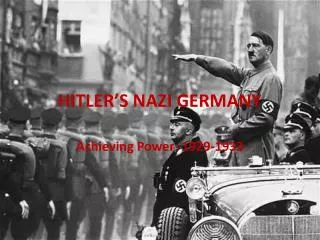 HITLER’S NAZI GERMANY