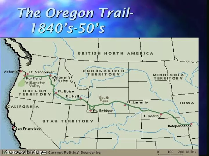 the oregon trail 1840 s 50 s