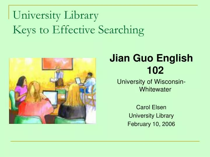 university library keys to effective searching