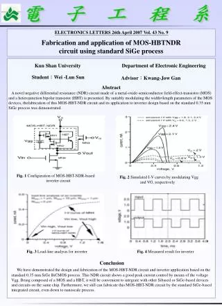 Fabrication and application of MOS-HBTNDR circuit using standard SiGe process