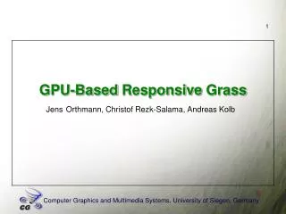 GPU- Based Responsive Grass