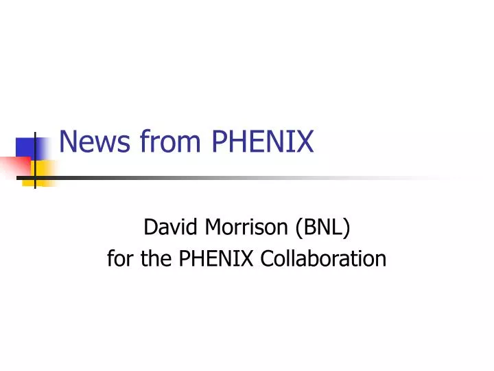 news from phenix