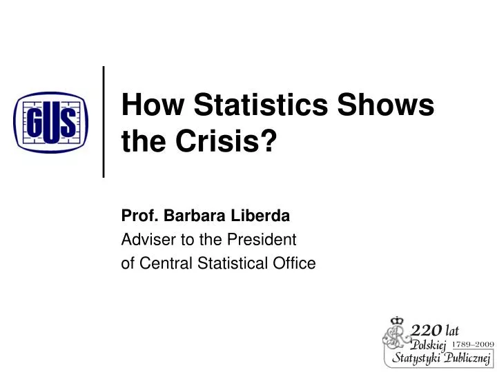 how statistics show s the crisis