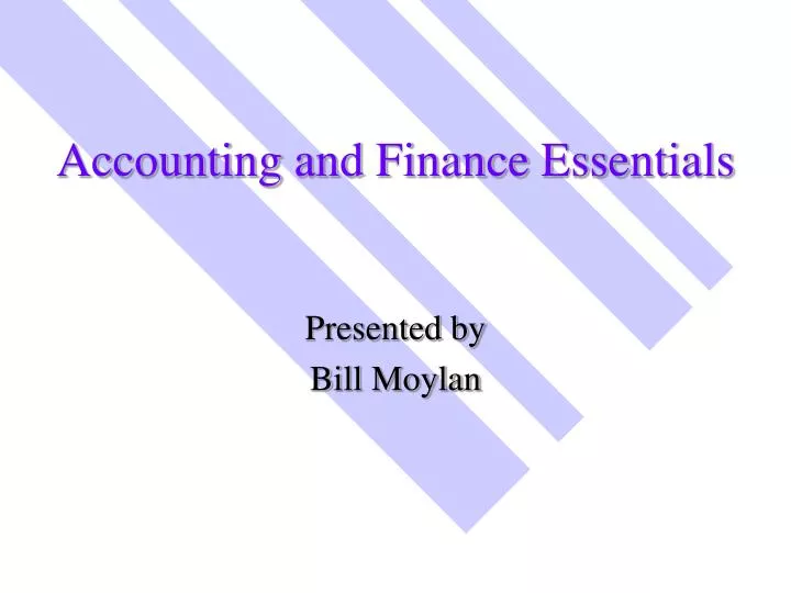 accounting and finance essentials