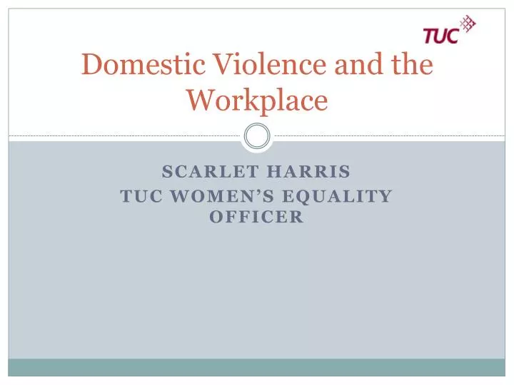 domestic violence and the workplace