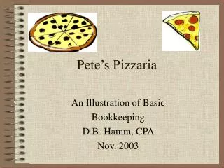 Pete’s Pizzaria