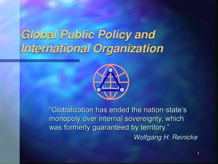 global public policy and international organization
